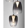 Wisząca lampa do salonu JAREVIA LE45123 LED 18W 3000K kaskada szara