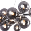 LAMPA wisząca DALLAS MOD548PL-25CH Maytoni szklana OPRAWA modernistyczny ZWIS molekuły chrom przydymione
