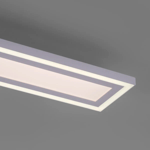 Prostokątna lampa sufitowa EDGING biała 14853-16 1xLED 35W 2700-5000K sterowana pilotem