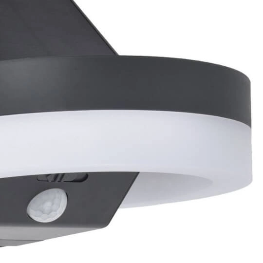 Elewacyjna lampa z czujnikiem RUNDA 6915801335 LED 12W 4000K IP54 czarna