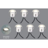 Wpustowy zestaw 6 spotów Unite 108644 Markslojd LED 0,4W 2700K IP44 chrom