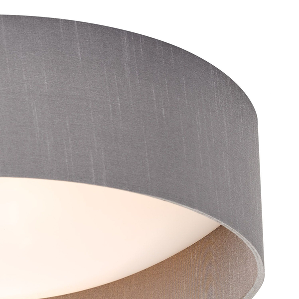 Plafon sufitowy Nysa NYS5039 Dar Lighting okrągły abażur szary