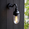 Metalowa lampa elewacyjna L&-195886 IP44 czarny przezroczysty