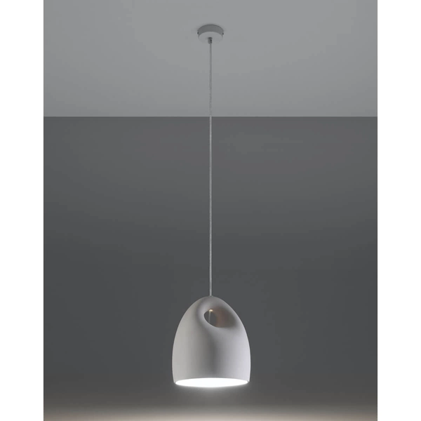Wisząca lampa kuchenna SL.0842 ceramiczna nad stół biała