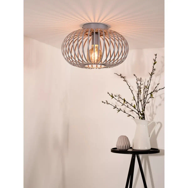Sufitowa lampa do sypialni MANUELA 78174/40/36 Lucide szary