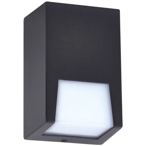 Ogrodowa LAMPA elewacyjna Slot K-8144 Kaja zewnętrzna OPRAWA prostokątny kinkiet outdoor IP44 czarny