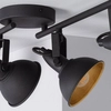 Wielopunktowa lampa sufitowa Retro ABR-RRO-C-4XE14 Abruzzo czarny złoty