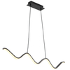 Lampa wisząca do salonu ZIGZAG ST-MD240602 BLACK LED 13W 3000K czarna