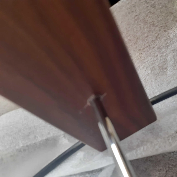 Zegar ścienny Doble Ring MSE1501100485 obręcz drewno mosiądz outlet