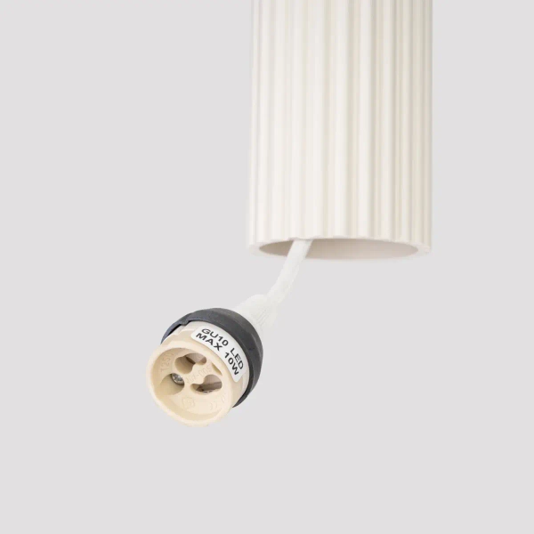 Wisząca lampa podłużna KARBON SL.1592 tubka metalowa beżowa