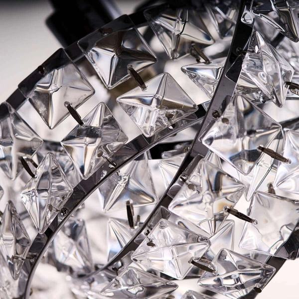 Zwisająca lampa Bari AZ2104 Azzardo kryształy zwis crystals srebrna