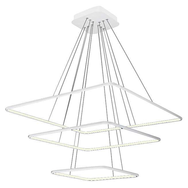 LAMPA wisząca NIX BLACK ML519 Milagro kwadratowa OPRAWA zwis LED 117W 3000K czarna