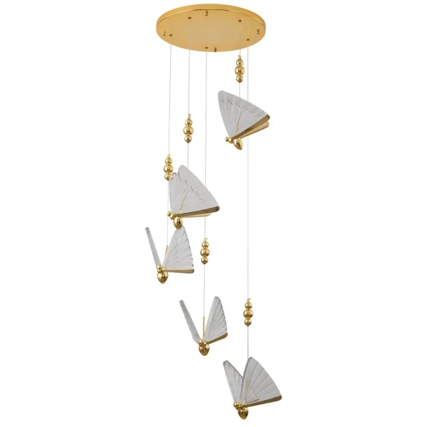 Wisząca lampa pszczoły Bee MP0090-5 gold Step LED 20W 3000K kaskada złota