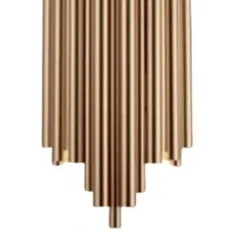 Metalowa lampa ścienna CGZONW Copel salonowy kinkiet tuby złote matowe