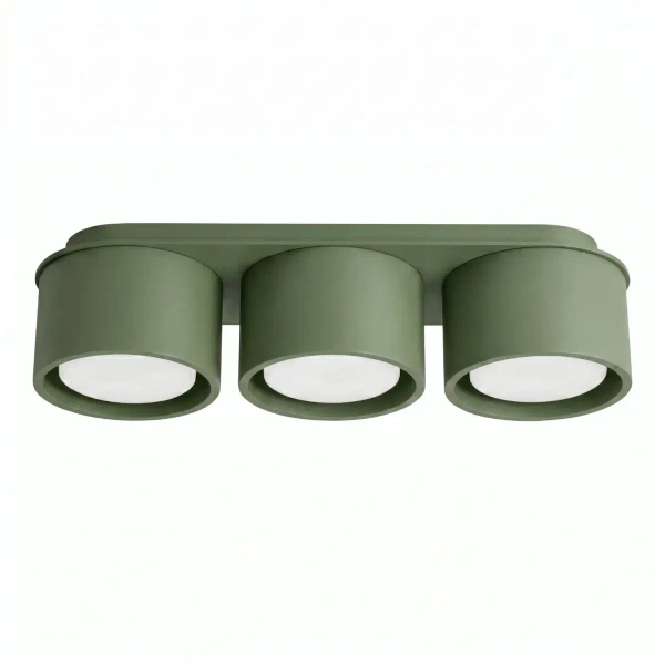 Potrójna sufitowa lampa MODO oliwkowa SL.2464 3xGx53 tubki