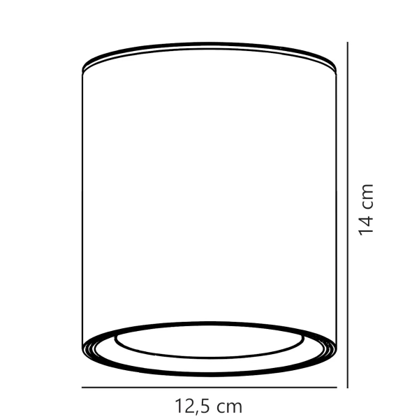 Lampa sufitowa tuba LANDON 2110670101 LED 6,5W 2700K IP44 biały