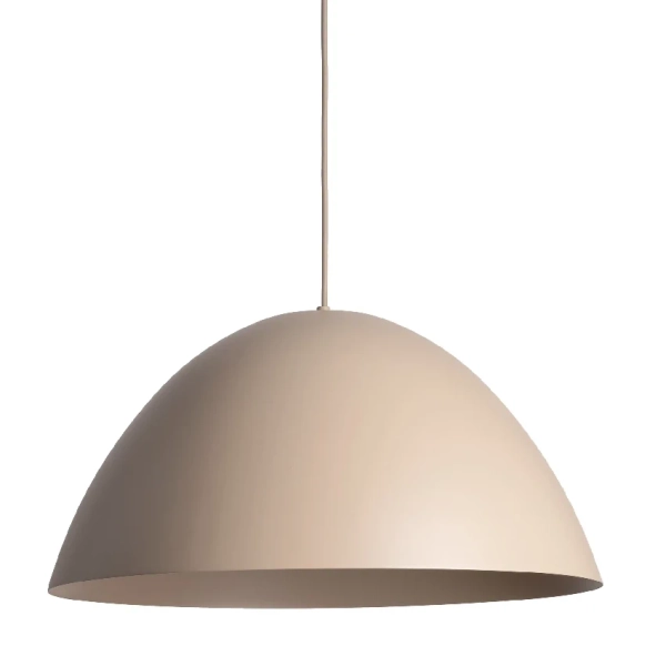 Wisząca lampa kopułowa Faro 10658 sypialniana metalowa beżowa