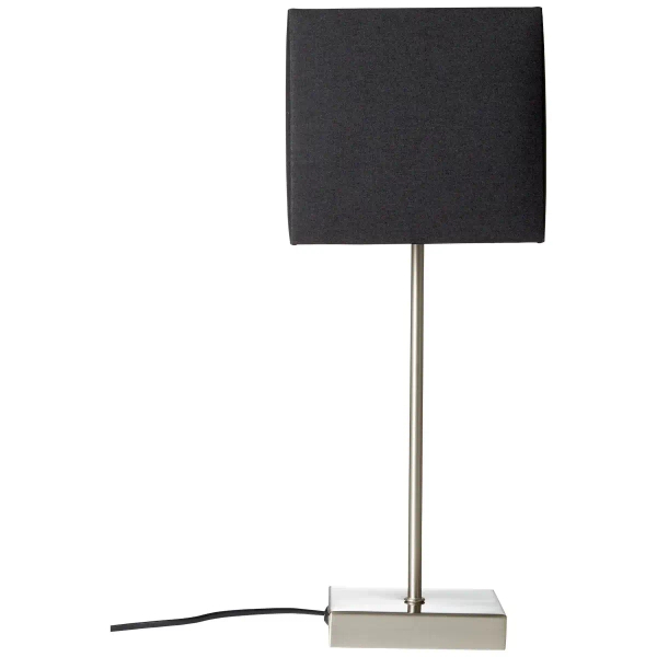 Stołowa lampa z abazurem Aglae 94873/63 antracyt srebrny