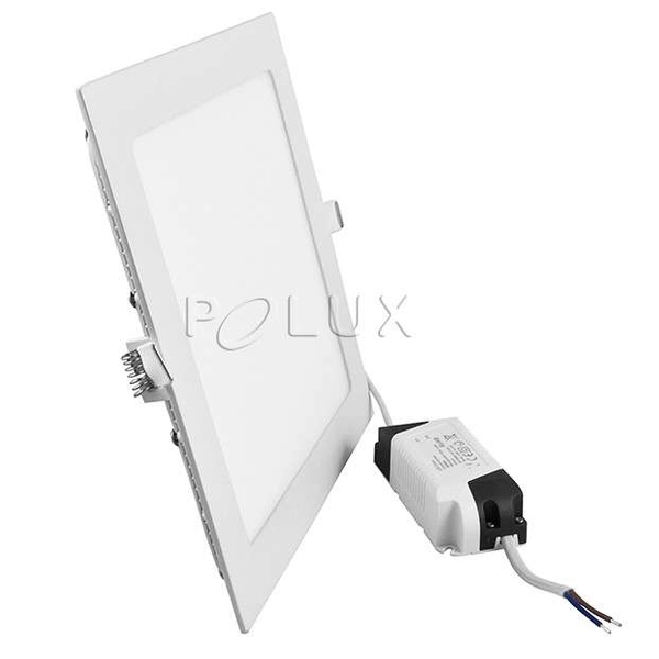 Wpust LAMPA sufitowa MARS 303523 Polux metalowa OPRAWA kwadratowa LED 18W 3000K do zabudowy biała