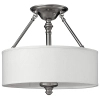 Lampa sufitowa Sussex HK-SUSSEX-SF Hinkley przezroczysty biały nikiel