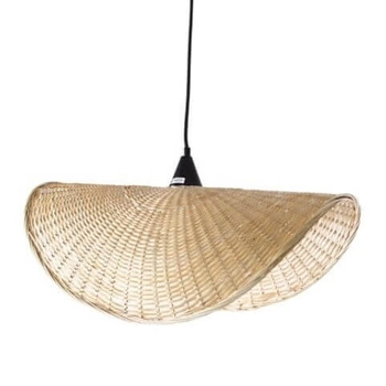 Sypialniana lampa wisząca Koshi P0498 Maxlight boho ratan beżowy czarny