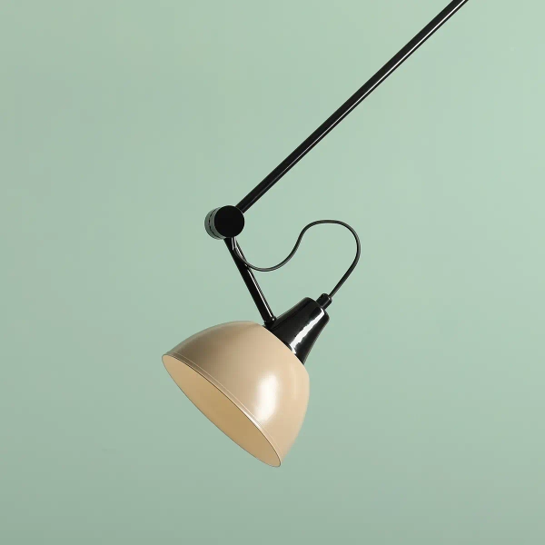 Metalowa lampa sufitowa AIDA 1141PL_G3_17 regulowana beżowa czarna