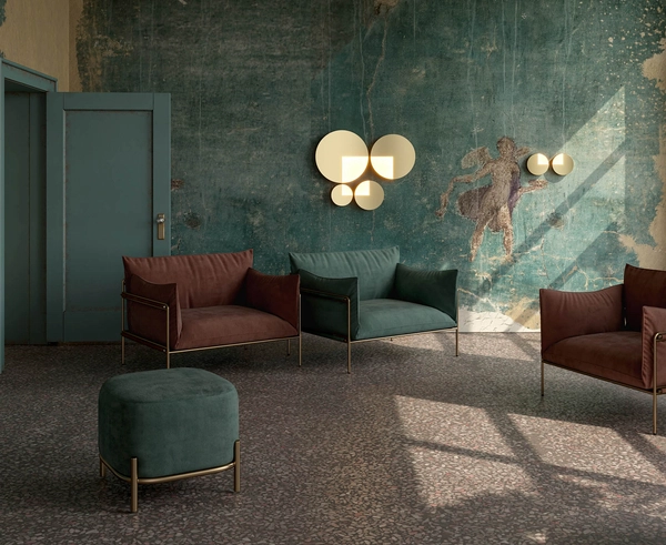 Naścienny kinkiet Jupiter MOD320WL-L12BS3K LED 12W mosiądz