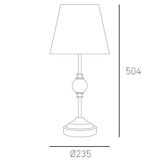 Stołowa LAMPA klasyczna MONACO T01230WH Cosmolight biurkowa LAMPKA salonowa abażurowa biała