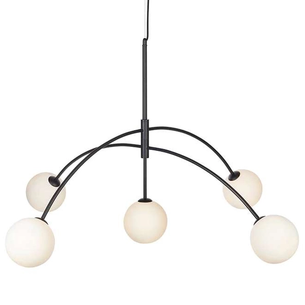 LAMPA wisząca HEAVEN 107560 Markslojd metalowa OPRAWA zwis kule szklane balls czarne białe