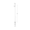 Stojąca lampa ogrodowa Passione ABR-SOP-6W LED 6W 3000K IP65 tuba czarna