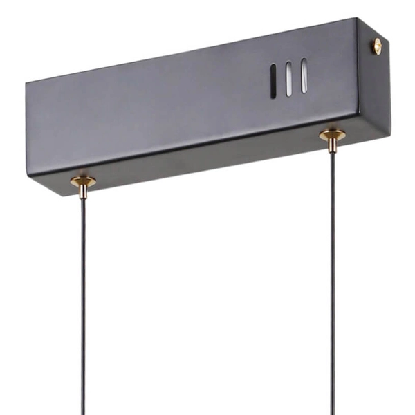 Lampa wisząca Montiela PND-34374-3-BK LED 45W 3000K szkło czarny biały złoty