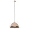 Klasyczna lampa wisząca Faro 10657 do salonu metalowy beżowy