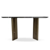 Czarna komoda ESSENZA MM001501100386 złota dekor marmuru 150cm