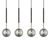 Loftowa Lampa zwisająca Arcturus P0574-04D-SDFZ czarna dymiona złota