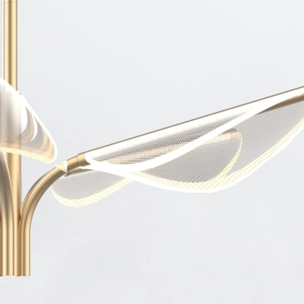 Zwisająca lampa nad stół Floriana QN-FLORIANA-PS-NBR LED 37W 2891K mosiądz