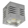 Sufitowa LAMPA downlight GUSTI 03104  Ideus prostokątna OPRAWA plafon LED 3W 4000K metalowy srebrny
