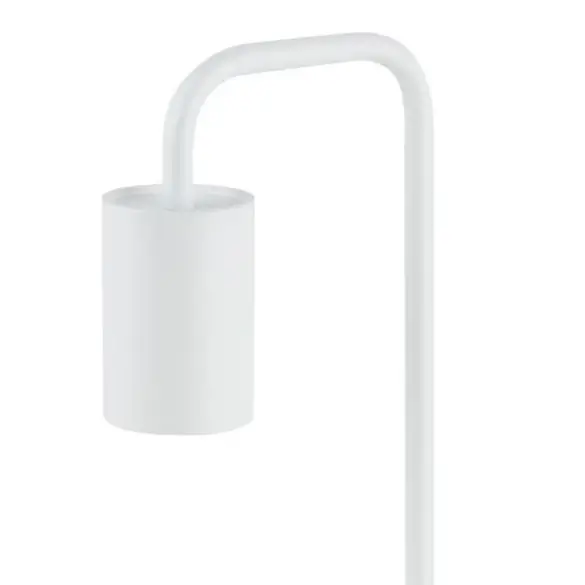 Nocna lampa stojąca Luis minimalistyczna do sypialni biała