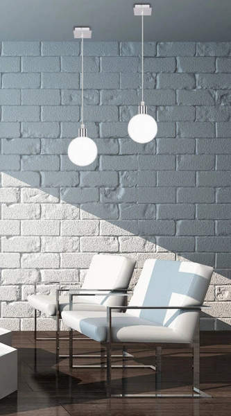 Zwisowa lampa Oden 31-03232 Candellux kula nad wyspę biała chrom