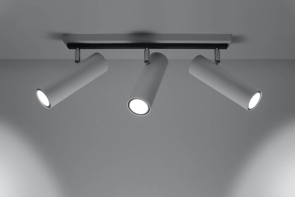 LAMPA sufitowa Direzione SL.0497 Sollux metalowa OPRAWA listwa SPOT regulowane tuby białe
