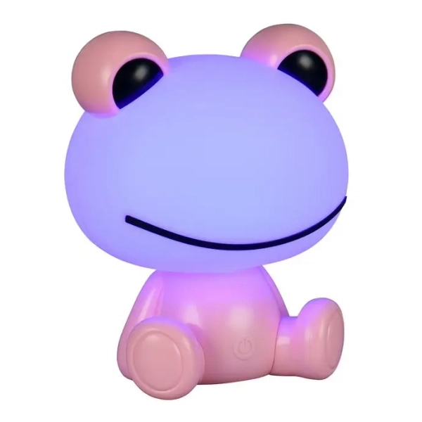 Dziecięca lampka stołowa żaba HOPPER R57971193 LED 0,3W 3000K różowy