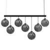 Wisząca lampa jadalniana DOHAR 9144 Shilo balls szkło dymione czarna
