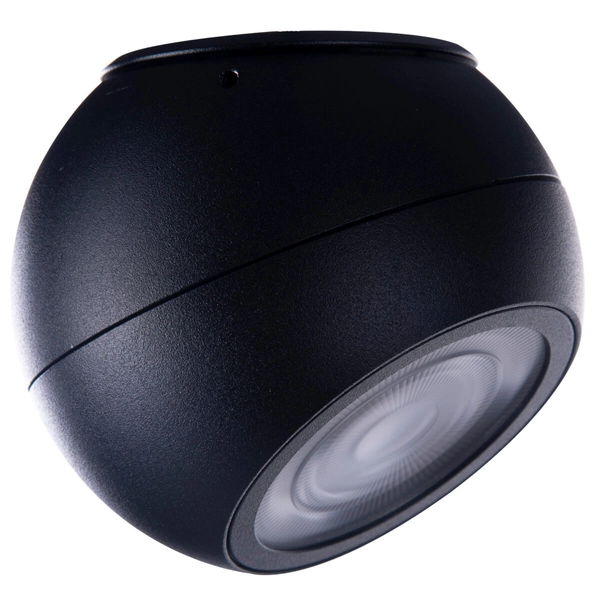 Okrągła lampa sufitowa Skye AZ4518 LED 12W 3000K do sypialni kula czarna