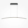 Łukowa lampa wisząca liniowa Curve MOD243PL-L18BK LED 15W 3000-4000K czarna