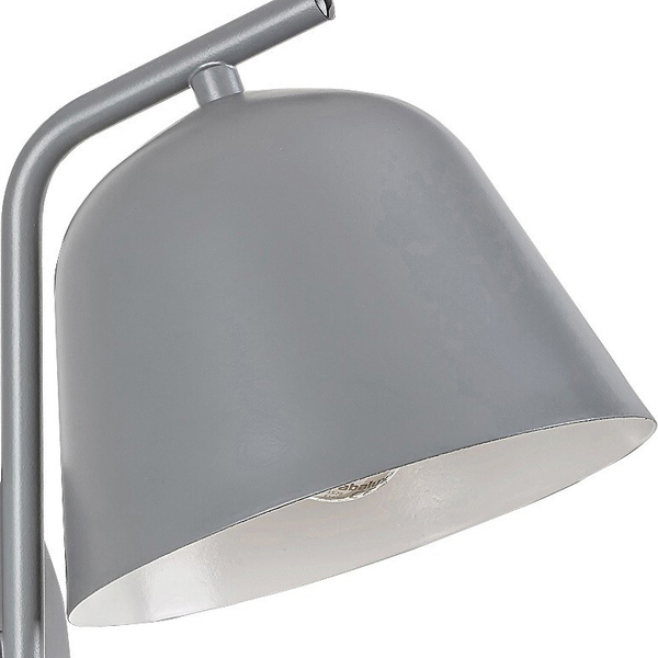 Metalowa lampa ścienna Malia 3094 loftowy kinkiet do sypialni szary
