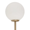 Lampa ścienna kula Tes 33635 Sigma mleczny szklany klosz złota