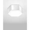 Biała lampa natynkowa SL.1057 nowoczesna do salonu heksagon