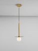 Lampa wisząca Art Deco URUAPAN LE42891 Luces Exclusivas kula do holu złota