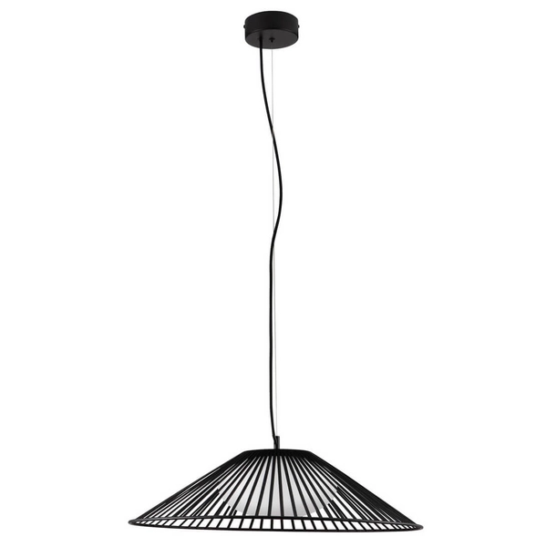 Druciana lampa zwisowa PENA LE44248 LED 21W 3000K kula czarna biała