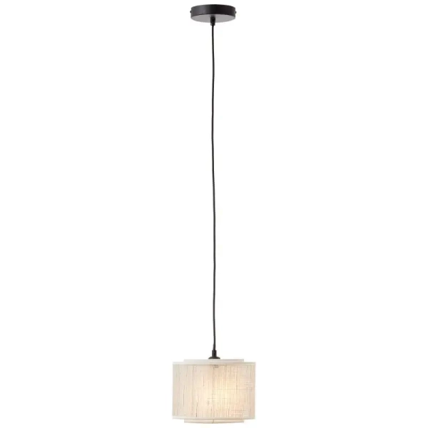 Wisząca lampa papierowa Odar 99481/09 nad stół czarna beżowa