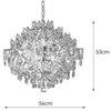 LAMPA wisząca HIDDEN GEM 107415 Markslojd kryształowa OPRAWA zwis glamour crystal przezroczysty przydymiony